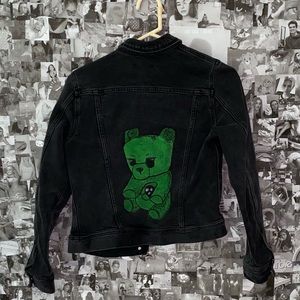 Edgy Black Jean Jacket